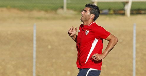 José Antonio Reyes durante una sesión de entrenamiento. José Antonio Reyes durante una sesión de entrenamiento.