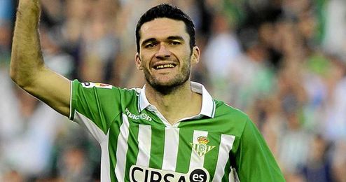 Jorge Molina celebra su gol, el tercero del partido. Jorge Molina celebra su gol, el tercero del partido.