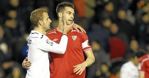 Soldado y Negredo juntos en un partido de esta temporada. Soldado y Negredo juntos en un partido de esta temporada.