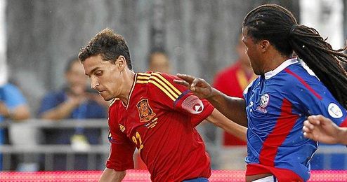 Jesús Navas se hace notar ante Haití Jesús Navas se hace notar ante Haití