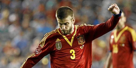 El defensa Gerard Piqué en el amistoso que enfrentó a España e Irlanda. El defensa Gerard Piqué en el amistoso que enfrentó a España e Irlanda.