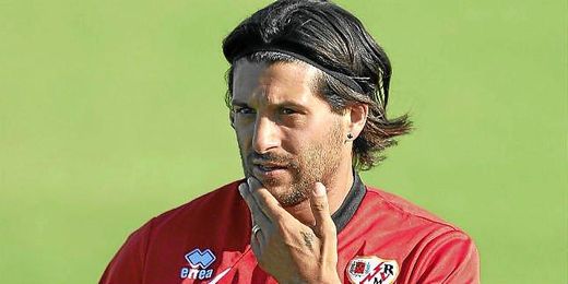 El Chori Domínguez en un entrenamiento con el Rayo El Chori Domínguez en un entrenamiento con el Rayo