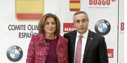 Ana Botella y Alejandro Blanco apoyando la candidatura Madrid 2020 Ana Botella y Alejandro Blanco apoyando la candidatura Madrid 2020