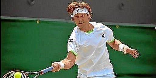 David Ferrer durante un partido David Ferrer durante un partido