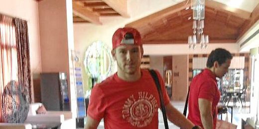 Alberto Moreno a su llegada al hotel de Costa Ballena. Alberto Moreno a su llegada al hotel de Costa Ballena.
