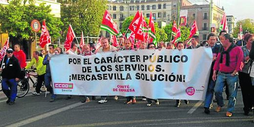 Los trabajadores de Mercasevilla volverán a salir a la calle para protestar por el posible ERE Los trabajadores de Mercasevilla volverán a salir a la calle para protestar por el posible ERE