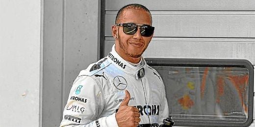 Hamilton durante el GP de Alemania 2013 Hamilton durante el GP de Alemania 2013