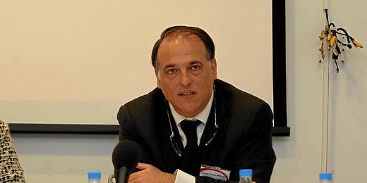 El presidente de la Liga de Fútbol Profesional, Javier Tebas. El presidente de la Liga de Fútbol Profesional, Javier Tebas.