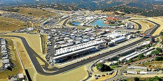 Imagen aérea del circuito de Laguna Seca, California. Imagen aérea del circuito de Laguna Seca, California.