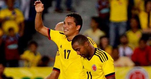 Carlos Bacca, con la selección de Colombia. Carlos Bacca, con la selección de Colombia.