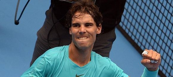 Rafa Nadal celebra el triunfo. Rafa Nadal celebra el triunfo.