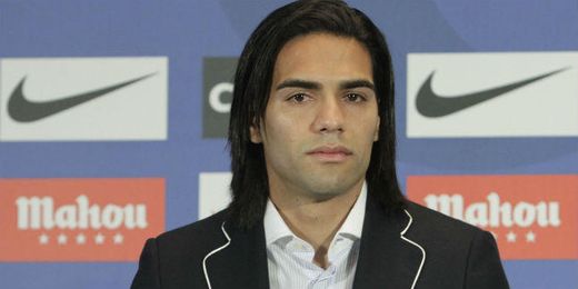 Falcao en su despedida del Atlético. Falcao en su despedida del Atlético.