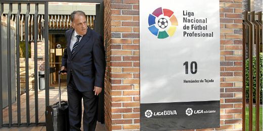 Javier Tebas, presidente de la Liga de Fútbol Profesional. Javier Tebas, presidente de la Liga de Fútbol Profesional.