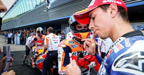 Lorenzo pide que sancionen a Márquez con un punto Lorenzo pide que sancionen a Márquez con un punto