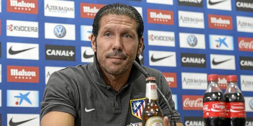 Simeone espera un partido difícil ante el Betis. Simeone espera un partido difícil ante el Betis.