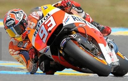 Marc Márquez, líder destacado de MotoGP. Marc Márquez, líder destacado de MotoGP.