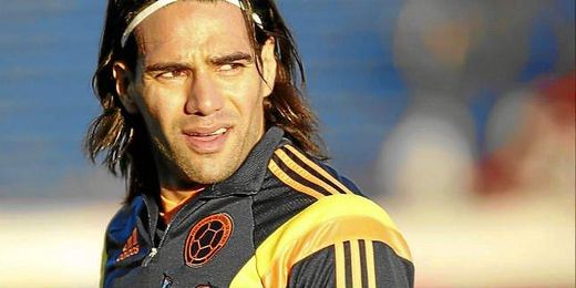 Radamel Falcao durante un entrenamiento con su selección. Radamel Falcao durante un entrenamiento con su selección.