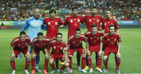La selección española en el amistoso ante Bolivia disputado en el Sánchez Pizjuán. La selección española en el amistoso ante Bolivia disputado en el Sánchez Pizjuán.