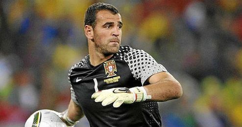 Eduardo, en un partido con la selección lusa. Eduardo, en un partido con la selección lusa.
