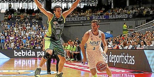 Rudy Fernández, durante el segundo encuentro de las semifinales ante el Unicaja. Rudy Fernández, durante el segundo encuentro de las semifinales ante el Unicaja.