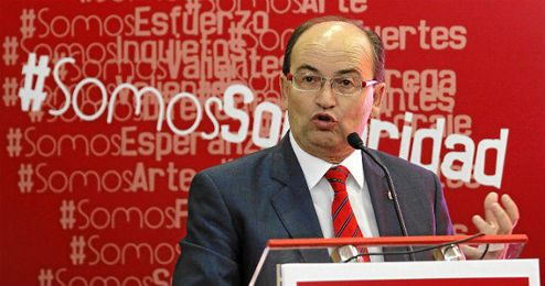José Castro durante la presentación de la campaña de abonados José Castro durante la presentación de la campaña de abonados