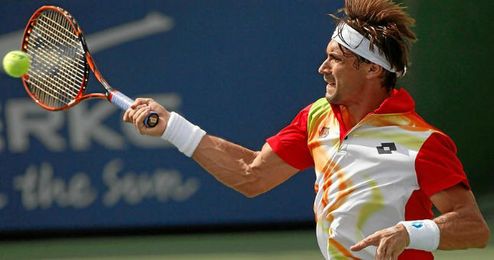 Ferrer en el partido de ayer ante Martin Klizan Ferrer en el partido de ayer ante Martin Klizan