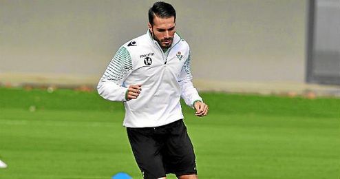 Xavi Torres, en una sesión con el Betis. Xavi Torres, en una sesión con el Betis.