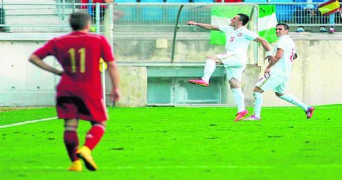 Deulofeu, durante el partido. Deulofeu, durante el partido.