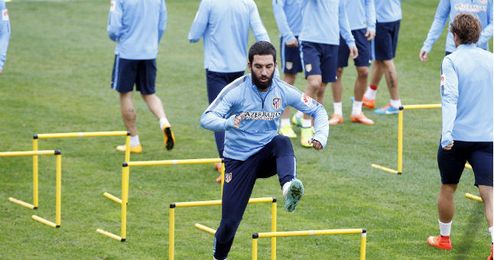 Turan en la sesión de entrenamientos de esta mañana. Turan en la sesión de entrenamientos de esta mañana.