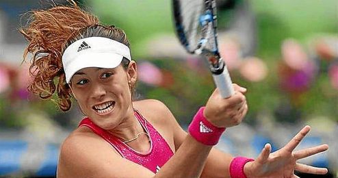 Garbiñe Muguruza en el pasado torneo de Tokyo. Garbiñe Muguruza en el pasado torneo de Tokyo.