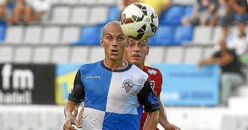 Hervás, durante un partido con el Sabadell. Hervás, durante un partido con el Sabadell.