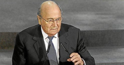 Blatter en un acto la pasada Copa Confederaciones Blatter en un acto la pasada Copa Confederaciones