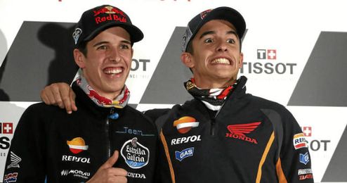 Marca Márquez junto a su hermano Alex Marca Márquez junto a su hermano Alex