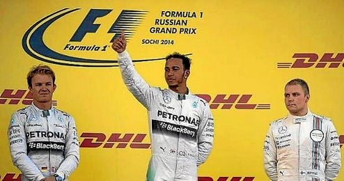 Hamilton comienza mandando, como en Rusia. Hamilton comienza mandando, como en Rusia.