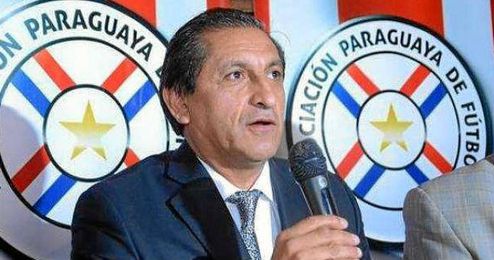 Ramón Díaz durante su presentación como seleccionador de Paraguay Ramón Díaz durante su presentación como seleccionador de Paraguay