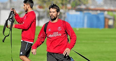 Coke, durante un entrenamiento, vuelve a la convocatoria. Coke, durante un entrenamiento, vuelve a la convocatoria.
