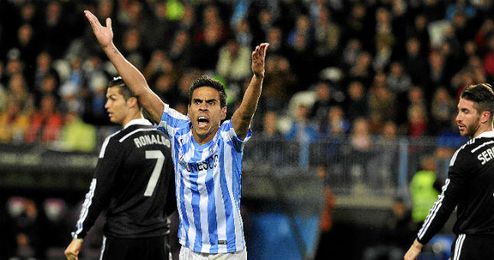 Recio en el partido contra el Madrid Recio en el partido contra el Madrid