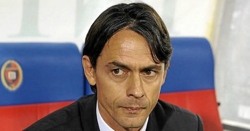 Inzaghi dirige el banquillo milanista. Inzaghi dirige el banquillo milanista.