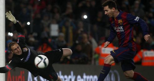 El Atlético espera superar la ventaja que le otorga al Barcelona el gol de Messi en la ida. El Atlético espera superar la ventaja que le otorga al Barcelona el gol de Messi en la ida.