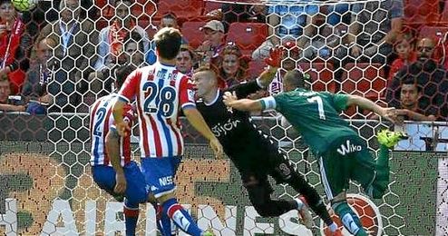 El portuense anotó el empate a uno para los verdiblancos. El portuense anotó el empate a uno para los verdiblancos.