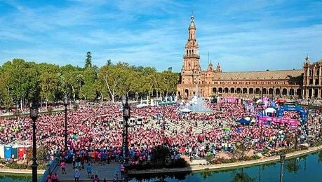 La carrera partirá desde el entorno de la Plaza de España. La carrera partirá desde el entorno de la Plaza de España.