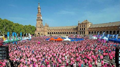 Una vez más, Sevilla se tiñó de rosa. Una vez más, Sevilla se tiñó de rosa.