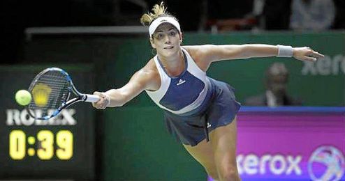 Muguruza ha comenzado con buen pie en Singapur. Muguruza ha comenzado con buen pie en Singapur.