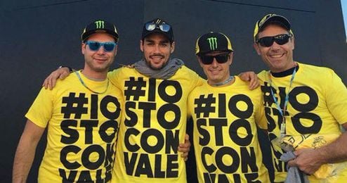 Fognini ha mostrado su apoyo a Rossi en Valencia. Fognini ha mostrado su apoyo a Rossi en Valencia.
