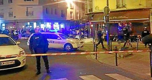 Imagen de la zona del tiroteo en París. Imagen de la zona del tiroteo en París.