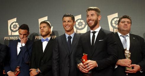 Sergio Ramos en la gala de la LFP. Sergio Ramos en la gala de la LFP.