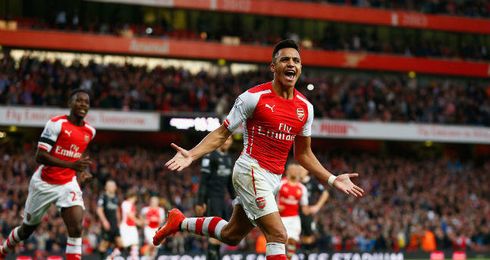 Alexis festeja un gol con su club actual, el Arsenal. Alexis festeja un gol con su club actual, el Arsenal.