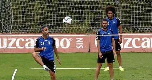 Imagen de Abel Gómez durante un entrenamiento con el Cádiz. Imagen de Abel Gómez durante un entrenamiento con el Cádiz.