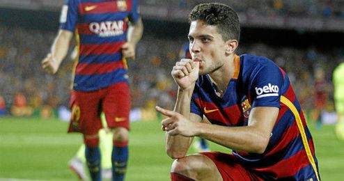 Bartra celebra el gol que le hizo al Levante. Bartra celebra el gol que le hizo al Levante.