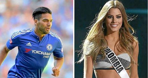 Falcao mostró su apoyo a Miss Colombia. Falcao mostró su apoyo a Miss Colombia.